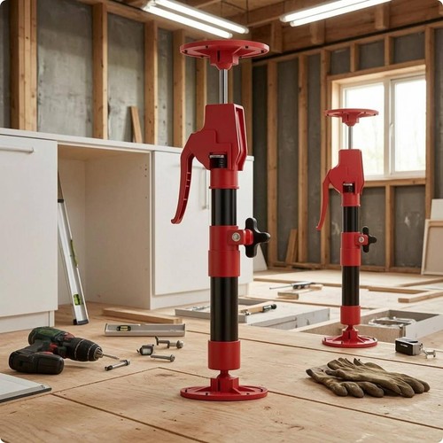 Cabinet jack pole - cabinet, tilting